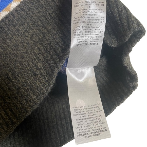 Ganni Size S Graphic Logo V-Neck Sweater Vest Multicolor - Picture 3 of 6